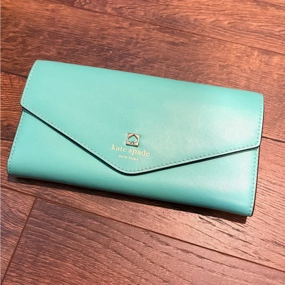Kate Spade mint Envelope Wallet - Picture 1 of 4